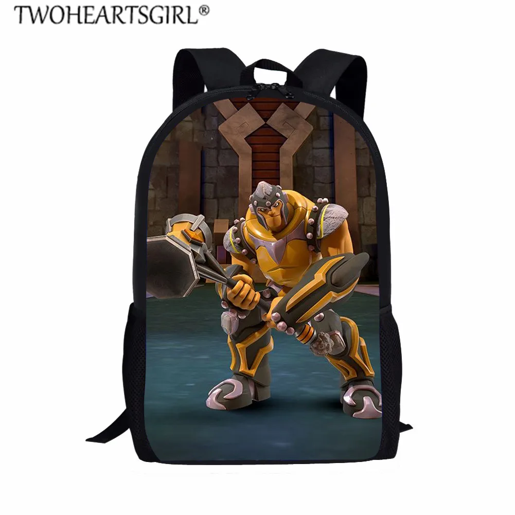 LH1191C Twoheartsgirl детские школьные сумки для мальчиков игры Gormiti школьные сумки для учеников начальной школы большой емкости рюкзак наборы для девочек мальчиков ранец - Цвет: LH1191C