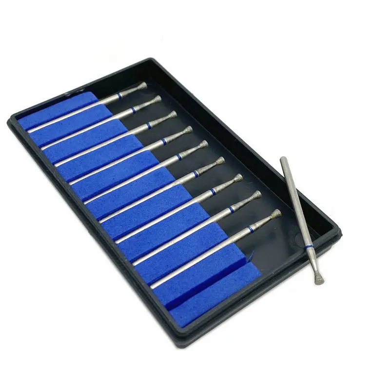 10 шт./компл. Стоматологическая часть Гальванические Алмазные точки полировщик