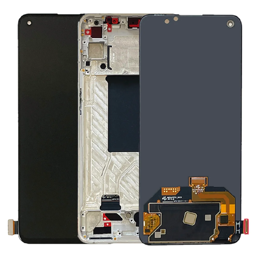 Pantalla LCD AMOLED para OPPO Reno6, 5G, Digitalizador de Panel t&aacute;ctil de pantalla para Reno 6, 5G, Reno6, PEQM00, CPH2251, LCD con marco-4