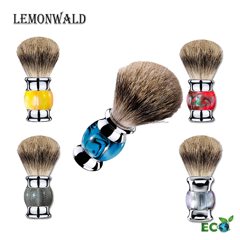 Кисть для бритья волос барсука кисть влажного с использованием крема и мыла