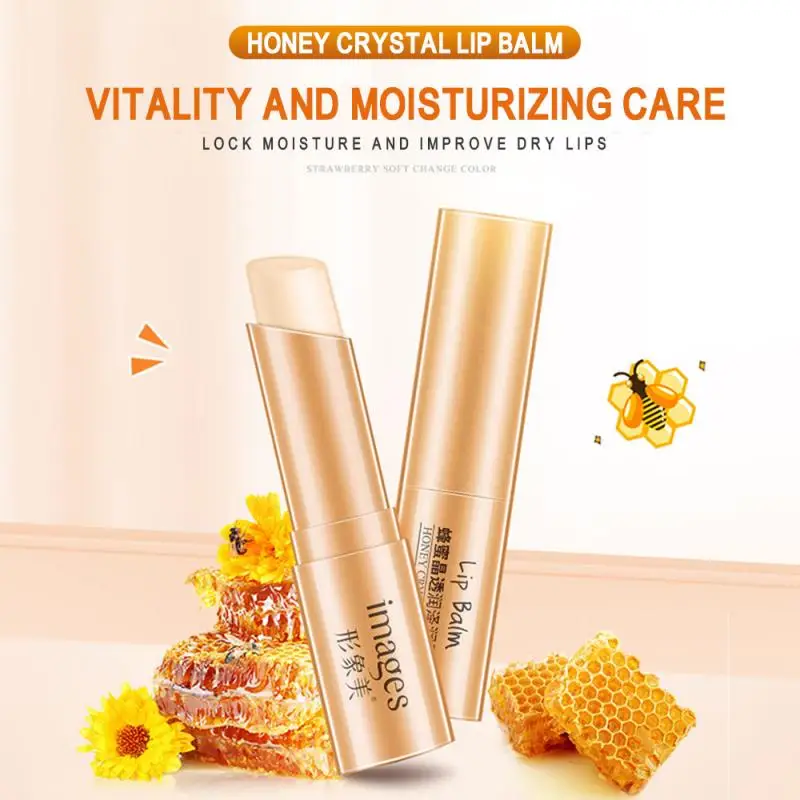 

2.7g Lip Care Moisture Lip Balm Honey Natural Lipbalm Deeply Hydrating Improve Lines Keep Makeup Long Time Nourish Lip Care