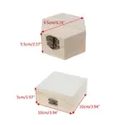 Искусственный необработанный простой деревянный чехол для хранения ювелирных изделий ручной работы U4LF