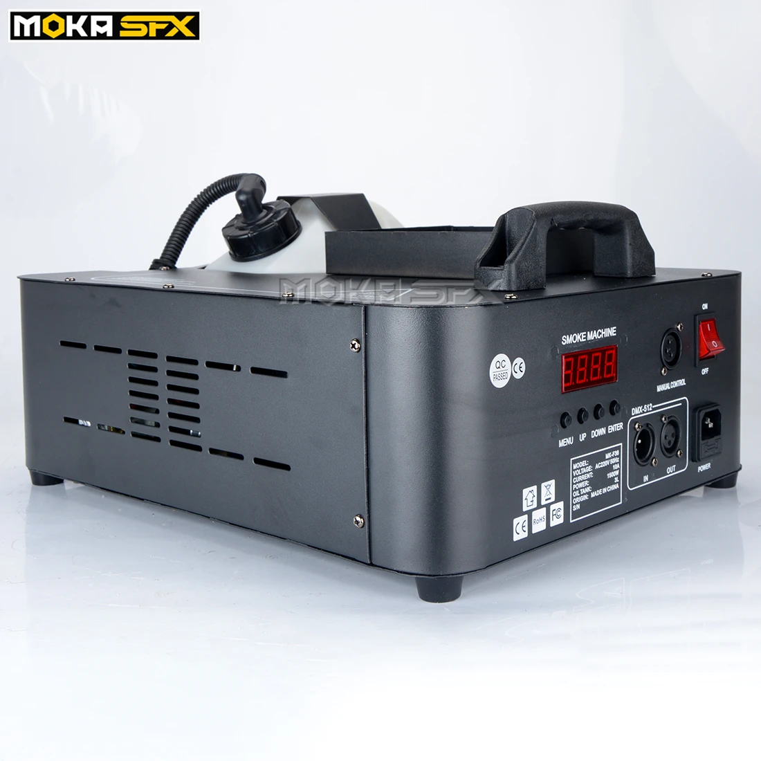 2 шт./лот 1500 Вт dmx машина для сценического дыма LED DMX512 распыление вверх тумана led rgb