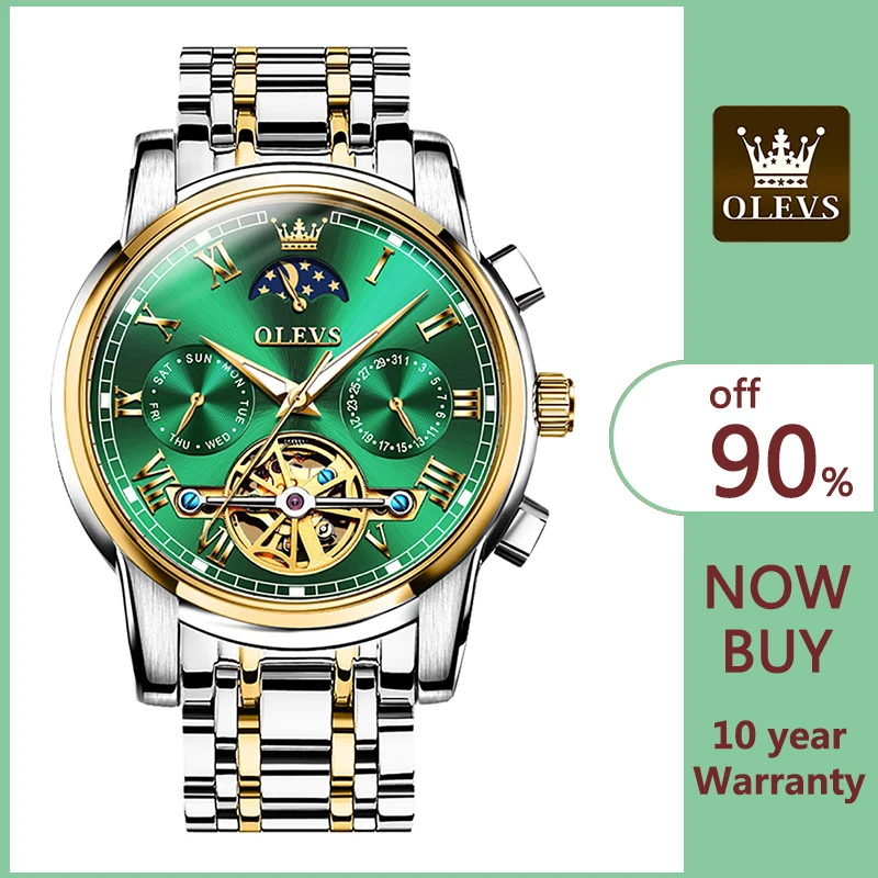 Часы мужские механические водонепроницаемые кварцевые серебристые|Часы для