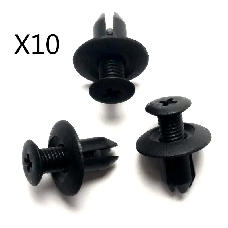 

DOOR TRIM PANEL CLIPS FOR KIA FOR HYUNDAI FOR MAZDA FOR FORD x10 BLACK