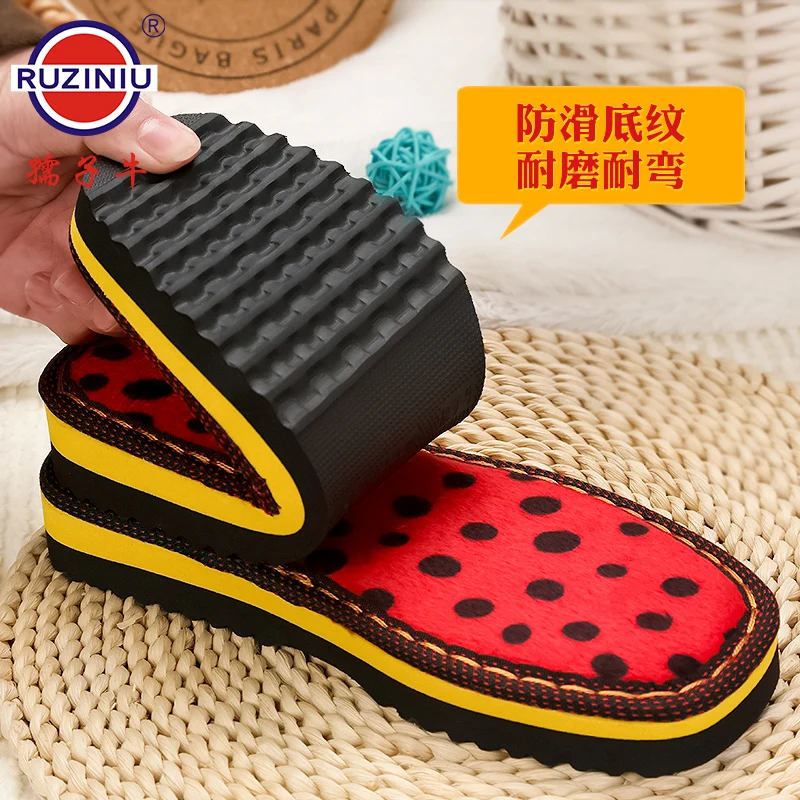 Домашние тапочки с резиновой подошвой Нескользящие для мужчин и