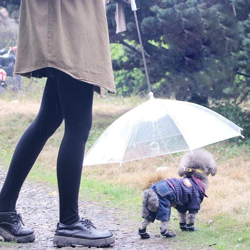 

Pet Umbrellas hyena artifact Teddy bear dog pet Rain Gear lovely pet supplies waterproof cat dog umbrella free shipping sale