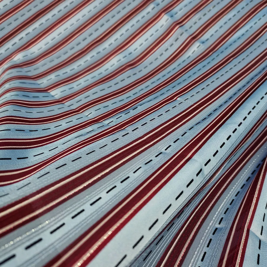 Блестящая шифоновая шелковая полоска жемчужная металлическая блестящая ткань