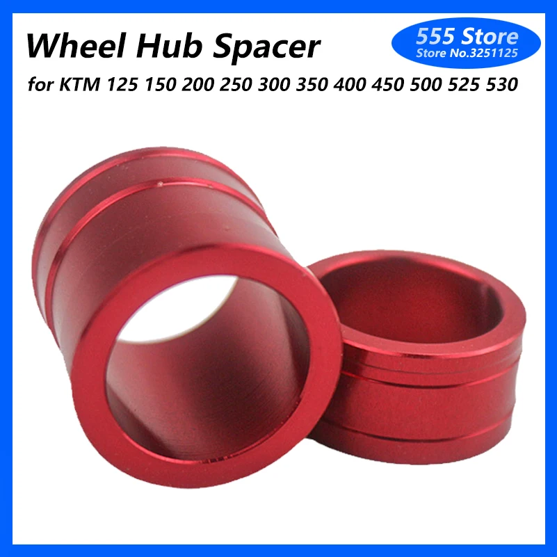 

Front Rear Wheel Hub Spacer for KTM 125 150 200 250 300 350 400 450 500 525 530 SX SXF XCF EXC EXCF EXCW XCW SMR 2003-2015