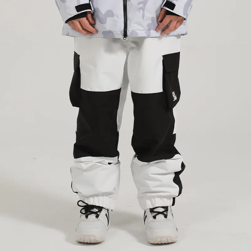 Мужские лыжные брюки женские зимние ветрозащитные водонепроницаемые дышащие