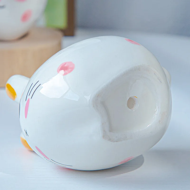 Милый мини кролик керамический цветочный горшок маленький мультяшный
