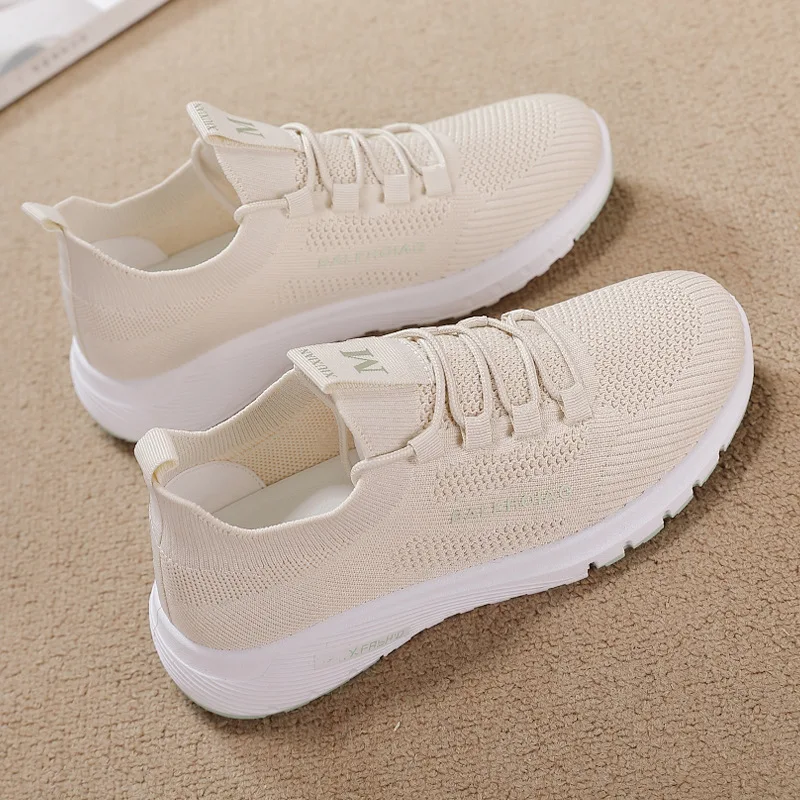 

Platform Shoes Women Sneakers 2021 Fashion Solid White Sneakers Women Shoes Breathable Mesh Casual Shoes Woman Tenis Feminino