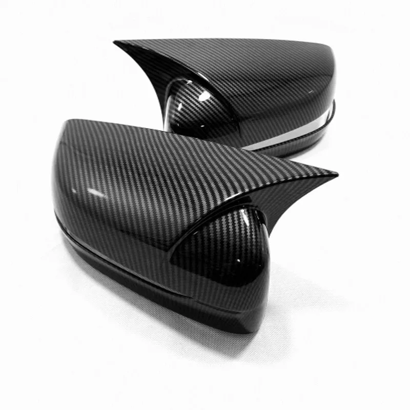 

Автомобильные Чехлы На зеркала заднего вида, крышки для BMW 5 серии G30 G38 7 серии G11 G12 4 двери 2018 2019, крышки бокового зеркала из углеродного волокна/АБС