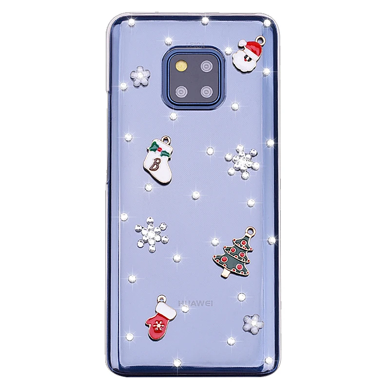 Рождественский прозрачный силиконовый чехол на Honor 9 9X 8X 8A 7A 6A 6X для huawei Коврики 20