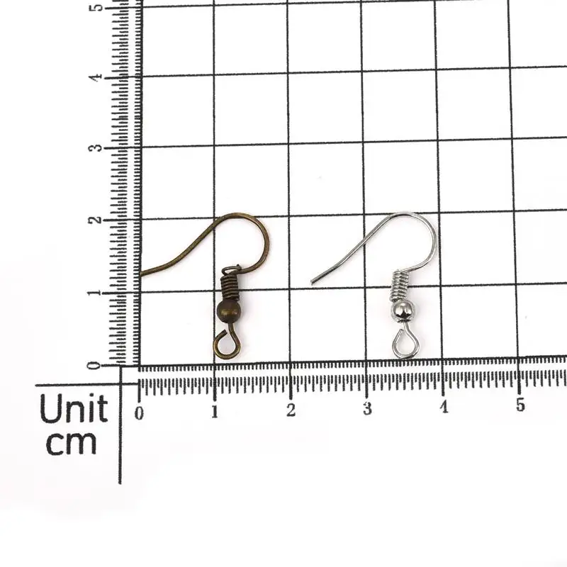 100 шт сплав серьги застежки крючки серебряный цвет фурнитура DIY компоненты