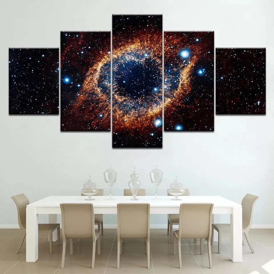 Фото 5 шт. декоративные картины на холсте космос и Вселенная | Дом сад