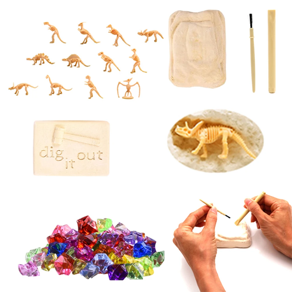 

Dinosaur Archaeological Excavation Toy DIY Box Scientific Experiment Set Simulation Model Blind Case
