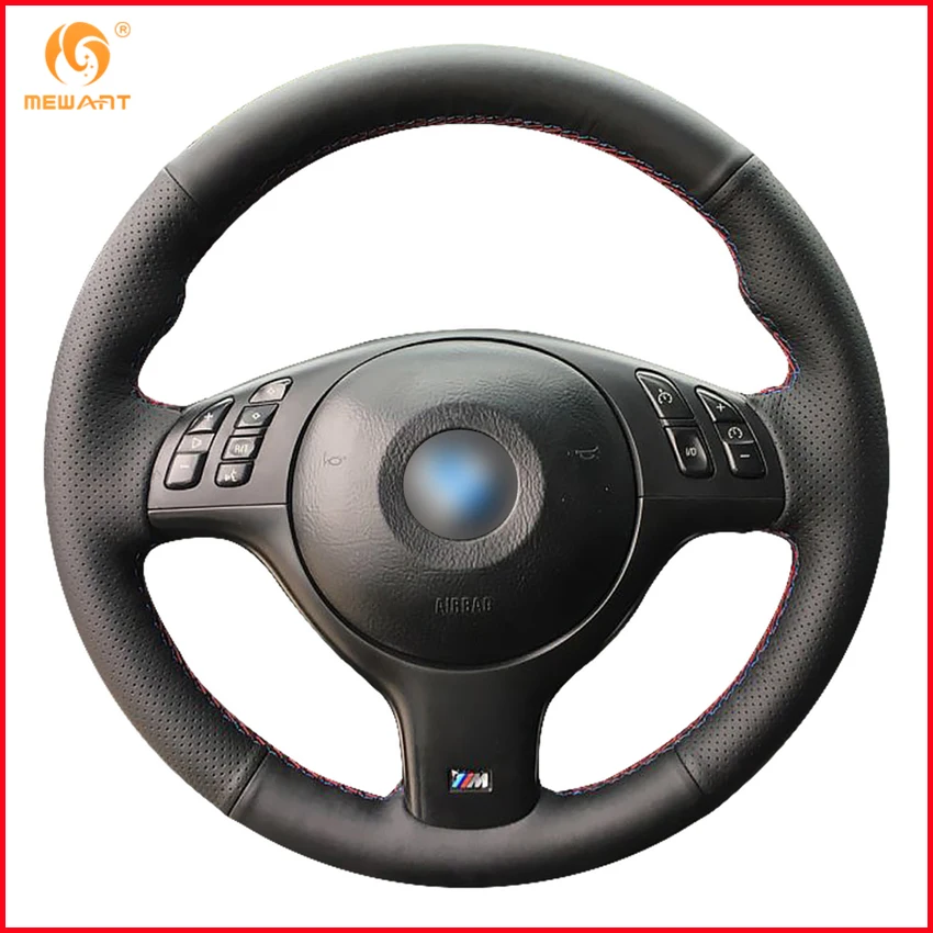 MEWANT для BMW E46 E39 330i 540i 525i 530i 330Ci M3 2000 2003 черная натуральная кожа автомобильные чехлы