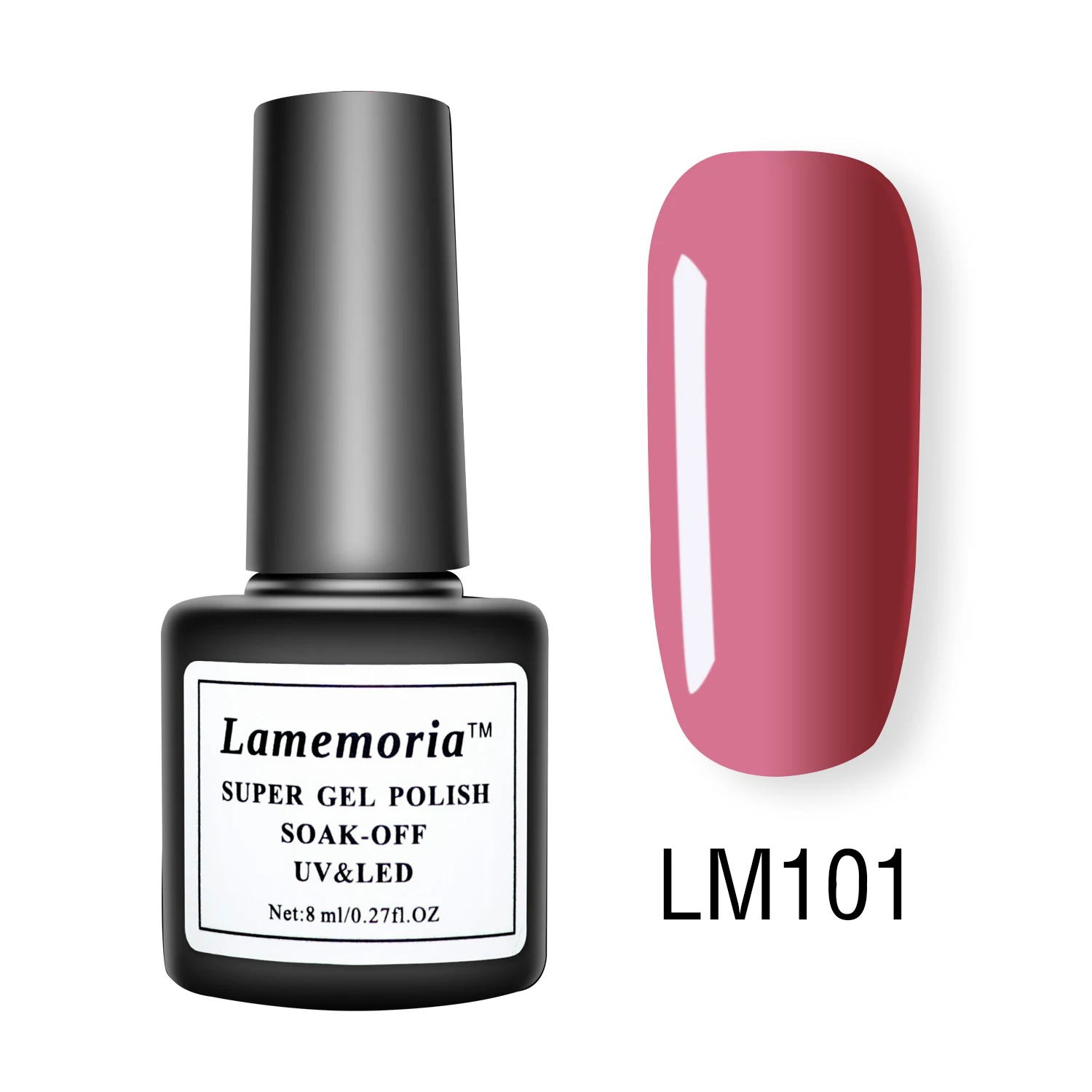LM101 8 мл Лак для ногтей, Гель-лак для ногтей, лак для удлинения, впитывающий УФ, Полупостоянный светодиодный, для маникюра, гибридный гвоздь, гель-лаки - Цвет: LM101