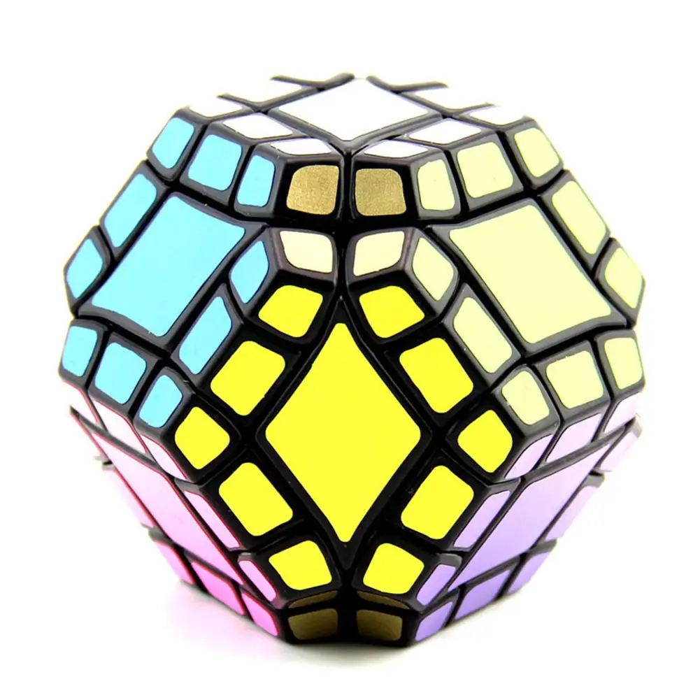 

12-axis 12-side Magic Cube With Black Base Cube Puzzle Toy For Intelligence Development Children Toy