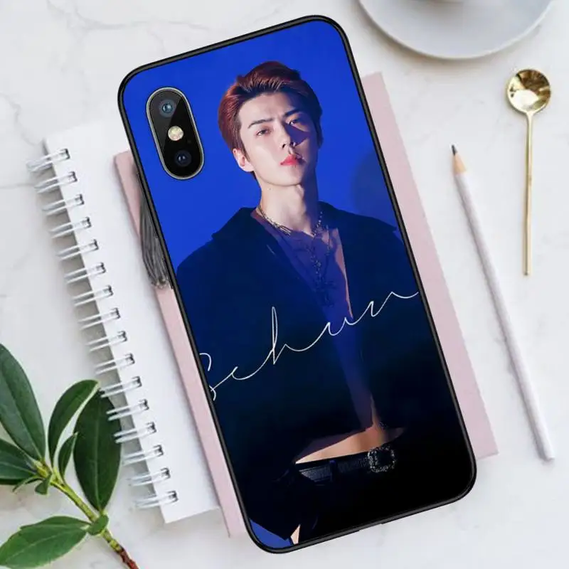 

EXO Sehun kpop design pattern Phone Case for iPhone 11 12 pro XS MAX 8 7 6 6S Plus X 5S SE 2020 XR Luxury brand shell