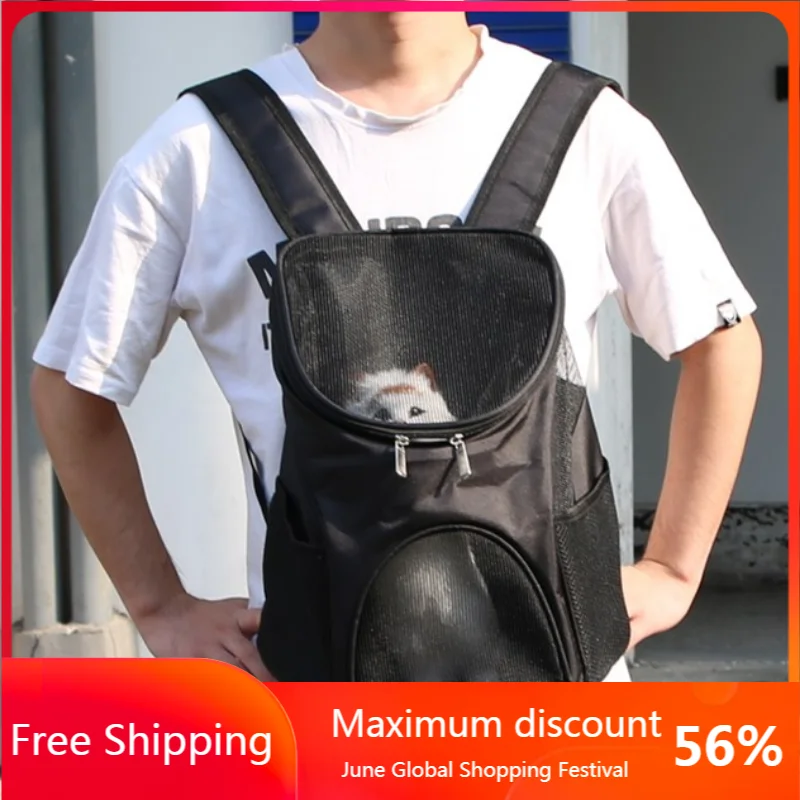 

Foldable Pet Carrier Backpack bag backpacks Dog Cat Outdoor Travel Carrier Double Shoulder Bag Cat Backpacks For Bag Small