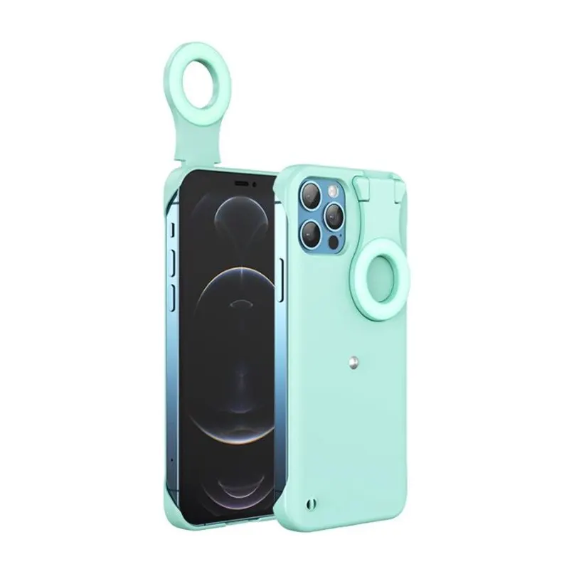 

Suitable For iPhone 12 Pro Portable Mobile Phone Case Suitable For iPhone 12 Pro Max Ring Light Mobile Phone Back Cover