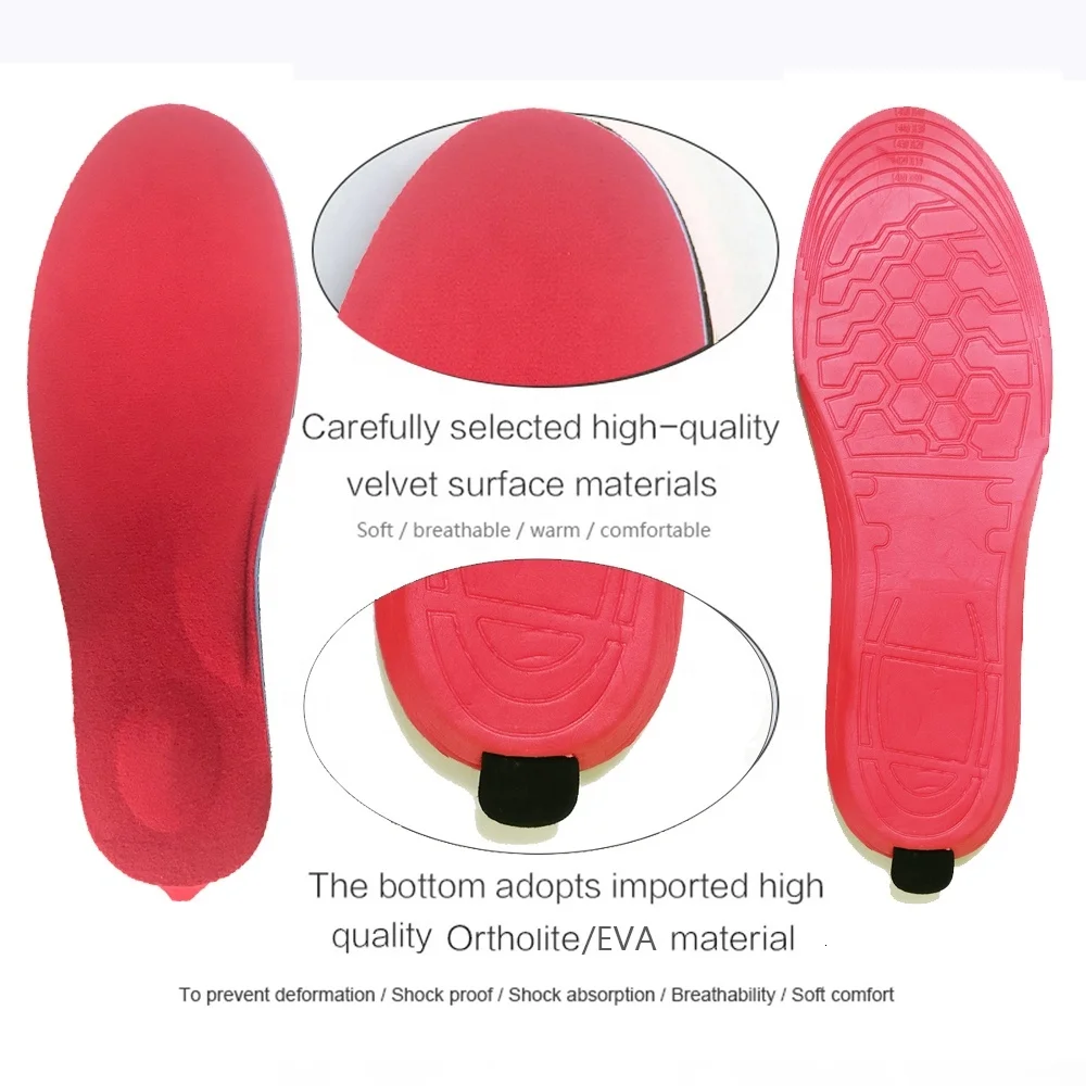 Зимние холодные ноги тепловая электрическая обувь Вставки с подогревом стельки