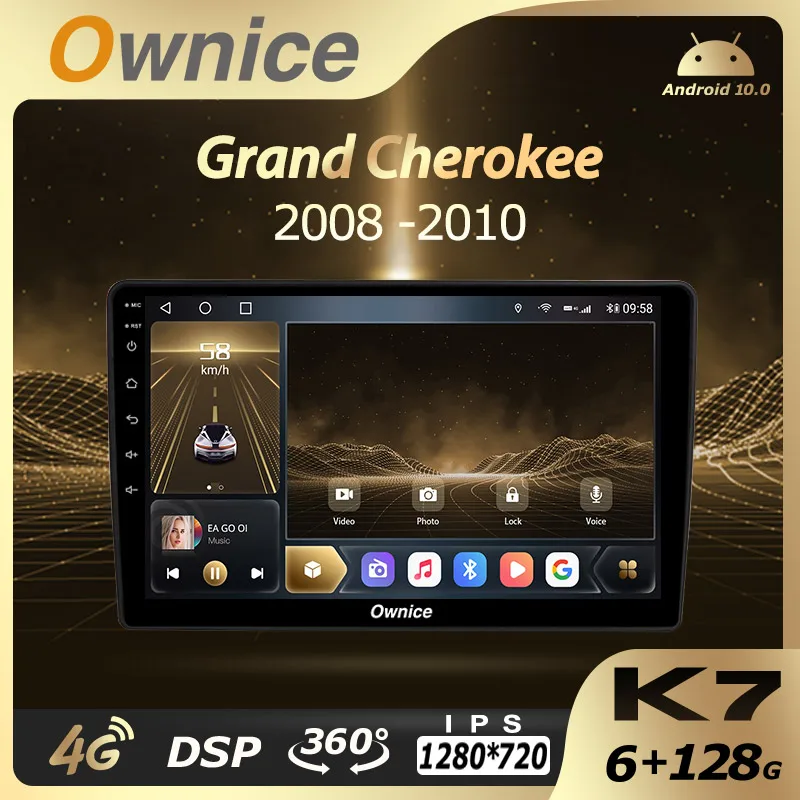 

Ownice K7 6G RAM 128 ROM Android 10.0 Car Autoradio for Jeep Grand Cherokee 2008-2010 Audio Radio 4G LTE 5G Wifi HDMI Optical