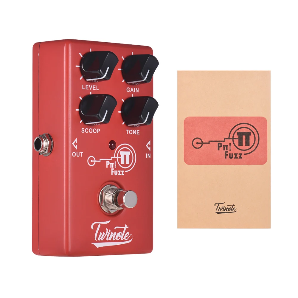 

Twinote Guitar Pedal FUZZ Analog Modern Fuzz Guitar Effect Pedal Processsor Full Metal Shell with True Bypass Guitar Accessories