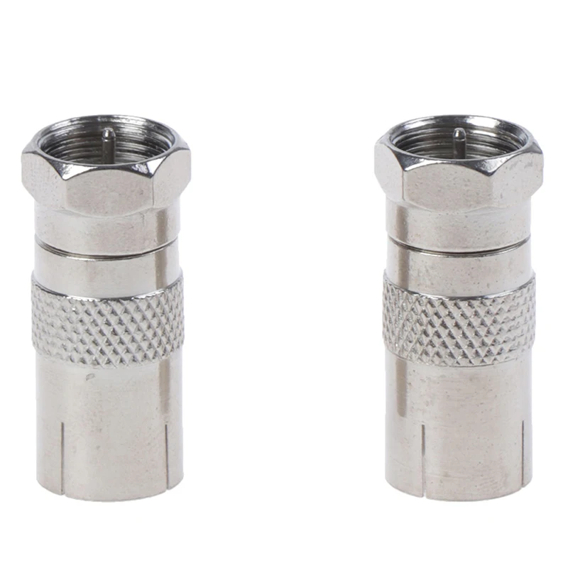 2 шт. F Тип штекер разъем для RF коаксиальный ТВ антенна женский адаптеры| |