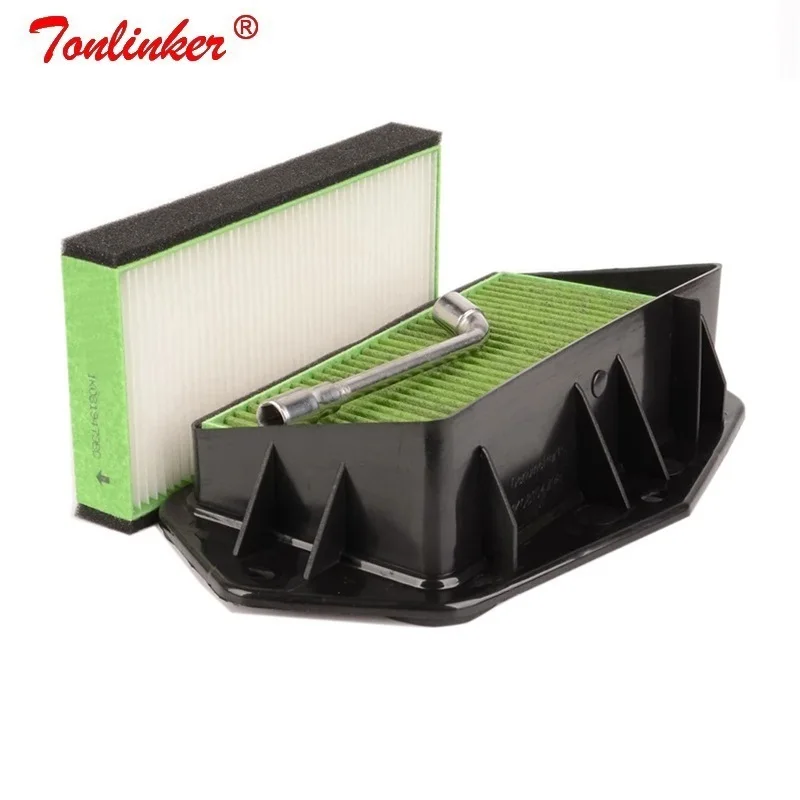 Воздушный фильтр с 3 отверстиями для салона Vws Sagitar CC Passat Magotan Golf Touran Audi Skoda Octavia эффективный Anti-PM2.5 внешний фильтр