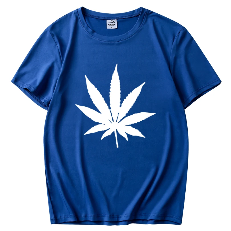 

Summer hot sale men's maple leaf pattern printing men's and women's clothing street T-shirt hip-hop sports and leisure T-shirt