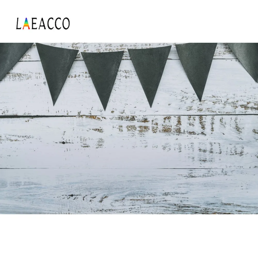 Laeacco деревянные фоны декор для детского дня рождения Флаг Блестки ребенок
