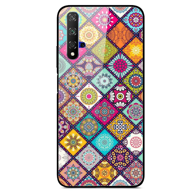15 Чехол для huawei Honor 20, Жесткий Чехол из закаленного стекла с принтом, чехол для huawei Honor 20 Pro Lite Honor20 YAL-L21Cover Fundas - Цвет: 15