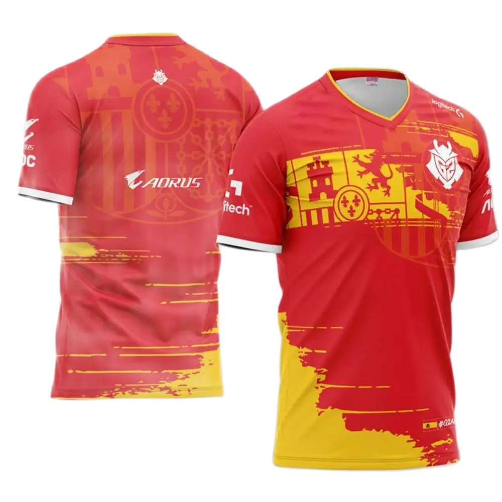 

G2 Esports T-Shirt Game LOL CSGO Top Team Pro Player Men Women Fashion Streetwear T Shirt High Quality Custom 3D Jersey Clothing