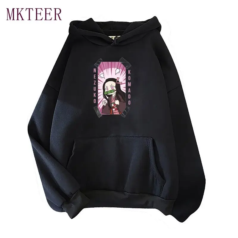 

Demon Slayer Kimetsu No Yaiba Print Hoodies 2021 Autumn Winter Clothes Hooded Sweatshirt Hot Sale Fashion Casual Men's Clothing