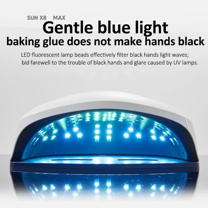 SUNX8 Max 150W LED Lamp Nail Dryer 57 LEDs Two Hand UV Ice Fast Curing Gel Polish Machine Auto Sensor Manicure Tools | Красота и