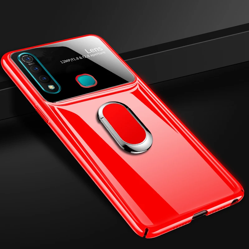 ДЛЯ vivo Z5X чехол роскошные, жесткие, ПК с подставкой Кольцо Магнит Тонкий защитный задняя крышка Крышка для vivo z5x vivo z5x полное покрытие оболочки - Цвет: red