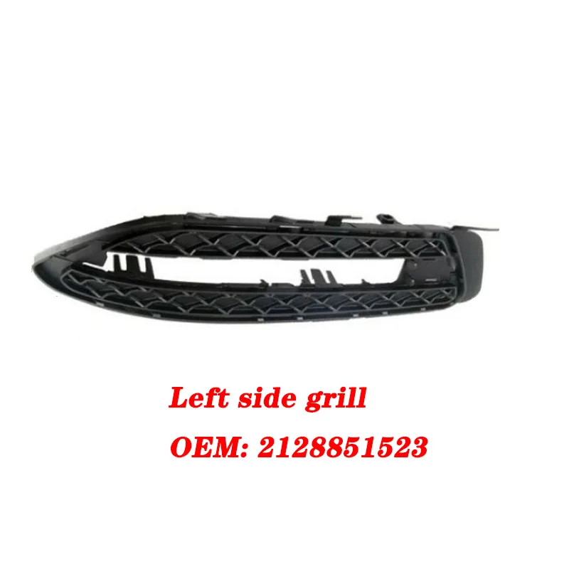 Left side grill Передняя решетка автомобиля, дневной ходовой светильник, крышка 2128851523 2128851623 2128851574 2128851674 для Mercedes E-Class W212 2012 2013 - Цвет: Left side grill