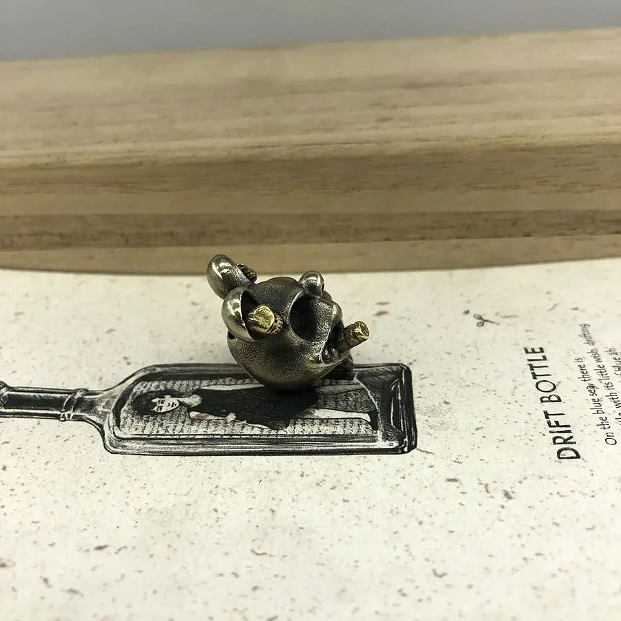 EDC инструменты латунные бусины для ножей латунный злой шнурок с Микки Маусом