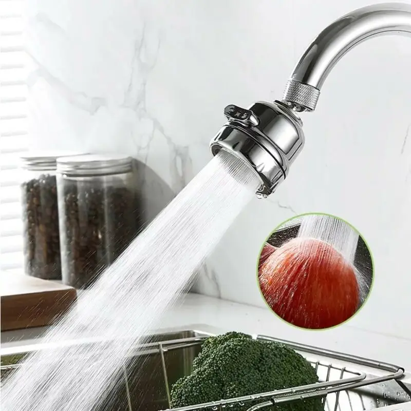 

360 Degree Rotating Faucet Movable Kitchen Tap Head Water Saving Nozzle Sprayer
