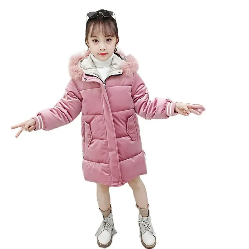 Новинка 2020 зимняя одежда для девочек стеганая хлопковая ткань Женская куртка в