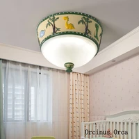 creative color painting dinosaur ceiling lamp boy bedroom childrens room lamp cartoon color led color resin ceiling lamp