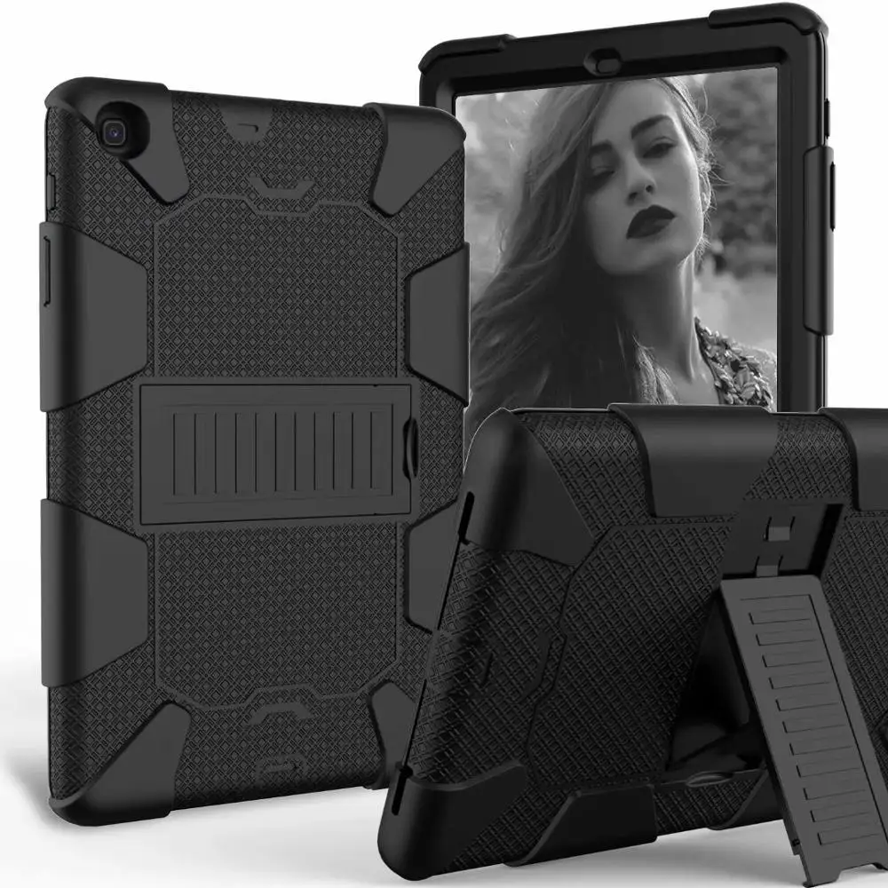 

Сверхпрочный Ударопрочный силиконовый чехол для Samsung Galaxy Tab A 10,1, 2019, жесткий чехол с подставкой для планшета и планшета, с рисунком в виде под...