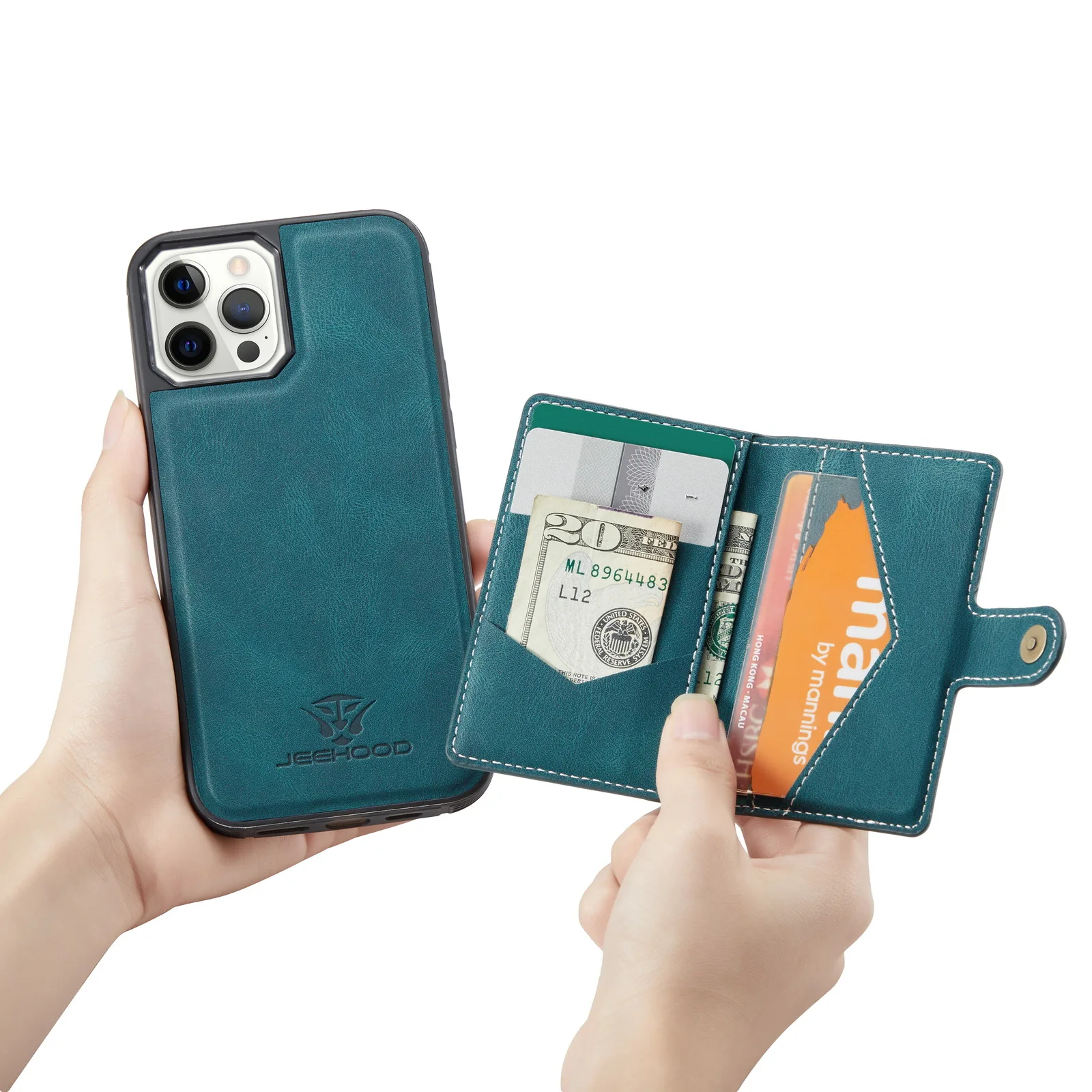 Case For iPhone 12 Mini Pro Max/iPhone 11 Pro Max 8 7 Plus XR Xs Max X SE 2020 Leather Wallet Card Solt Bag Magnetic case