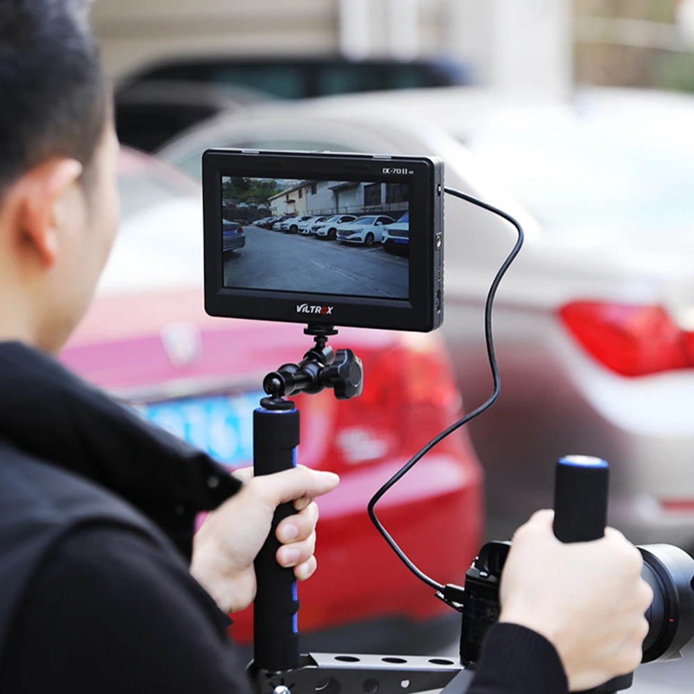 Полевой монитор Viltrox DC 70 II для зеркальной камеры 7 дюймов 4K AV вход IPS HD 1024x600 ЖК