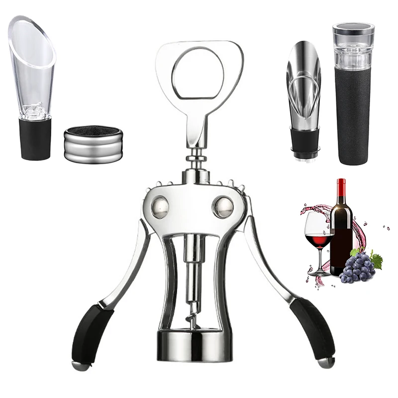 

5 шт./комплект, Профессиональный штопор из цинкового сплава