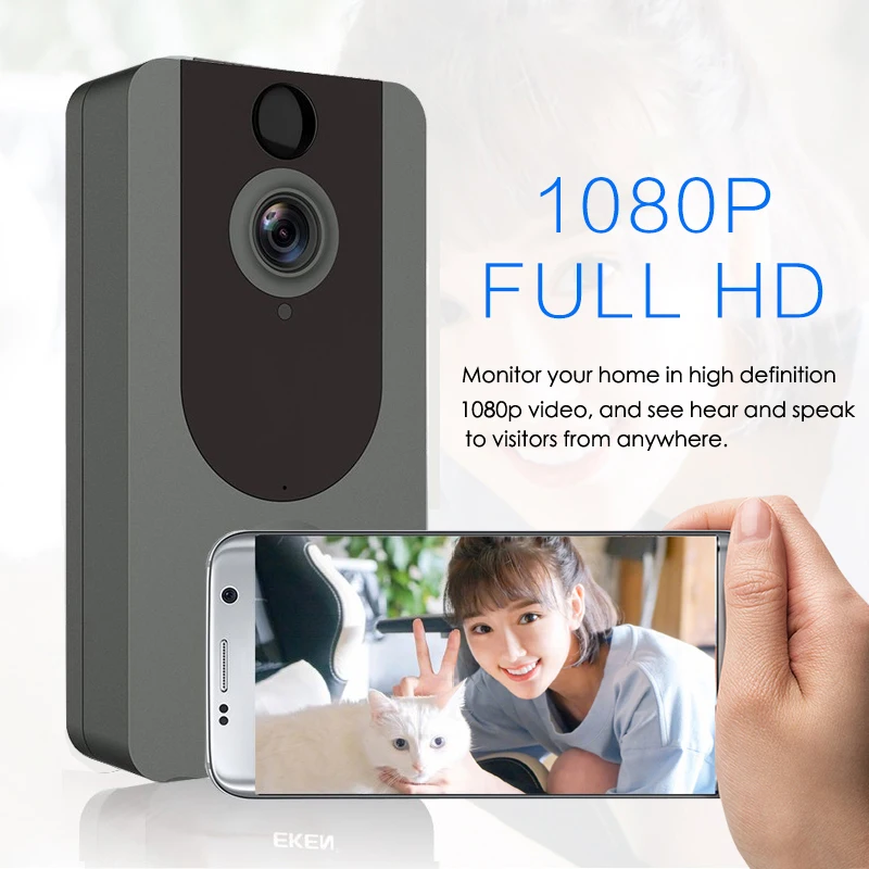 EKEN V7 видео doorbell1080p с ringtone ночного видения беспроводной мониторинг безопасности