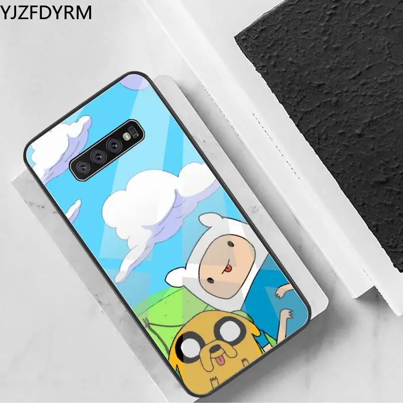 

Cartoon Adventure Time Finn And Jake Phone Case Tempered Glass For Samsung S20 Plus S7 S8 S9 S10 Plus Note 8 9 10 Plus